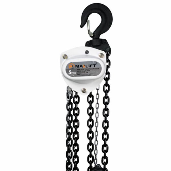 Triple spur gear chain pulley block
